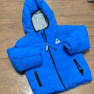 Like New Boys 2T Bright Blue Gerry Puffer Hooded Jacket